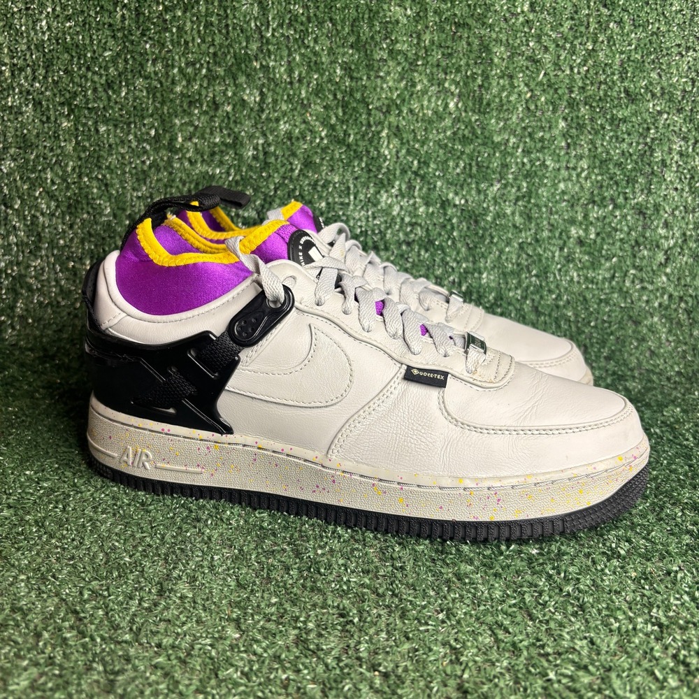 Nike Undercover Air Force 1 Low Gore-Tex Grey Fog Purple Sneaker White Mens 8